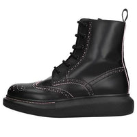 (WMNS) Alexander McQueen Hybrid Ankle Boots 'Core Black' 611703WHX5C1985