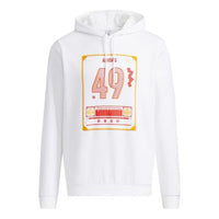 adidas neo M Ssfv1 1 Casual Sports hooded Printing Pullover White H52976