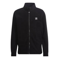 adidas originals Adicolor Classics Trefoil Teddy Fleece Jacket 'Black' HK7295