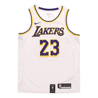 Nike NBA Los Angeles Lakers LeBron James No. 23 Jersey White AA7101-111