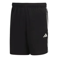 adidas TRAIN ESSENTIALS PIQU 3-STRIPES TRAINING SHORTS 'Black White' IB8111