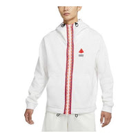 Men's Nike Sports Loose Hooded Casual Jacket White DA6690-051