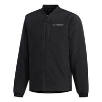 adidas Xplr Ins Bomber Outdoor Sports Solid Color Jacket Black EH4954