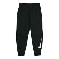 Nike Therma Tapered Swoosh Fleece Lined Sports Training Long Pants Black 932258-010