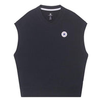 Converse Knitted V-neck Vest 'Black' 10025908-A02