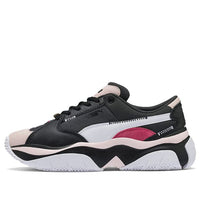 (WMNS) PUMA Storm Anti-Valentine's Day Low-top Running Shoes Black/White 372118-01