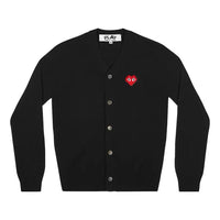 (WMNS) COMME des GARCONS PLAY Cardigan Invader Emblem 'Black' AZ-N083-051-1
