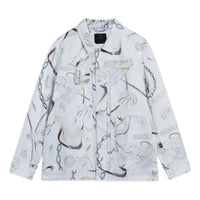 Li-Ning x Glare Way Of Wade Graphic Jacket 'White Grey' AFDS475-2