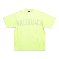 Balenciaga Tape Type T-shirt Medium Fit 'Fluo Yellow' 739784TOVA97204