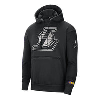 Men's Nike NBA Los Angeles Lakers Team Logo Printing Knit Fleece Black CV4046-010