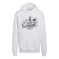 Men's adidas originals Logo Printing Sports Long Sleeves White HC7164
