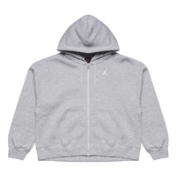 (WMNS) Air Jordan Brooklyn Fleece Full-Zip Hoodie Asia Sizing 'Dark Grey Heather' FD7866-063