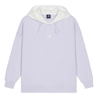 (WMNS) New Balance Logo Fleece Hoodie 'Light Purple' AWT13346-LWD