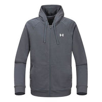 Men's Under Armour Casual Sports hooded logo Long Sleeves Jacket Gray 1357106-012