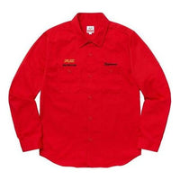 Supreme x Honda Fox Racing Work Shirt 'Red' SUP-FW19-601