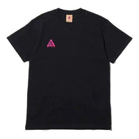 Nike ACG Small Logo Casual Short Sleeve Black / Purple Red BQ7343-013
