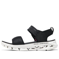 (WMNS) Skechers Go Glide-Step Flex Sandal 'Black White' 141251-BKW