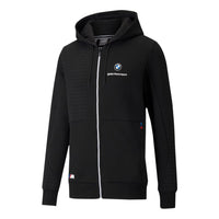 PUMA x BMW M Motorsport Regular Fit Full-Zip Regular Fit Hoodie 'Black White' 531187-01