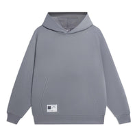Li-Ning Label Logo Hoodie 'Grey' AWDSB15-9
