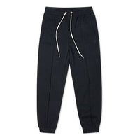 (WMNS) Converse Solid Color Lacing Bundle Feet Sports Pants/Trousers/Joggers Dark Black 10022965-A03
