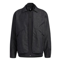 adidas Wuji sports casual stitching windproof jacket 'Black' HY5843