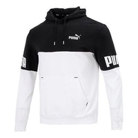 PUMA Power Logo Printing Colorblock Sports Black 670937-01