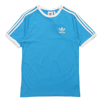 adidas originals 3-Stripes Tee Casual Round Neck Loose Logo Stripe Short Sleeve Blue DZ4587