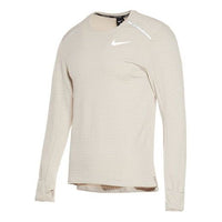 Men's Nike Casual Sports Breathable Tight Long Sleeves Creamy White T-Shirt BV4708-221