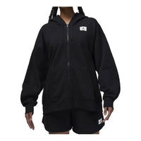 (WMNS) Air Jordan Flight Full Zip Hoody 'Black' DV1394-010