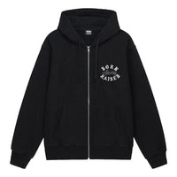 Stussy x Born X Raised Logo Zip Hoodie 'Black' 3973855
