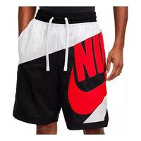 Nike Dri-FIT Throwback Futura Casual Sports Basketball Shorts Black Red Blackred CV1829-100