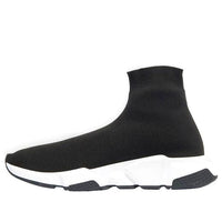 Balenciaga Speed 1.0 Recycled Knit Graffiti Sneakers 'Black' 645334W2DB71015