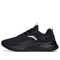 ANTA Runninng Series Sneakers Leather 'Black White' 112215571-7