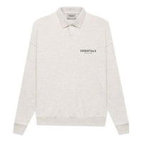 Fear of God Essentials FW21 Long Sleeve Polo Shirt 'Oatmeal' FOG-FW21-140