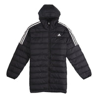 adidas Logo Print Casual Cap Sports Down Jacket Men's Black GH4604