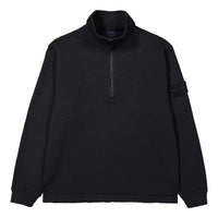 STONE ISLAND Felpa Ghost Half Zip Up Sweater 'Black' 7915631F3-V0029