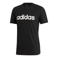 adidas Casual Sports Round Neck Short Sleeve Printing Black EI5655