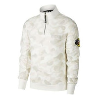Nike Sportswear French Terry Half Zipper Casual Sports Pullover Camouflage CD0439-133
