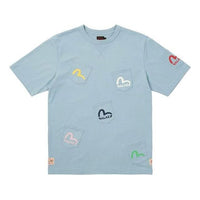 Palace X Evisu Multi Pocket T-Shirt Dusty Blue Logo T-Shirt 'Blue' P21EVTS003
