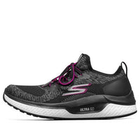 (WMNS) Skechers Go Run Steady Sports Shoes Black/White/Purple 16025-BKHP