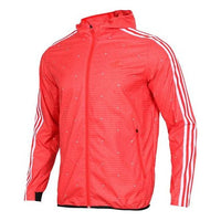 adidas Wb Aop 3s Woven Casual Sports Hooded Jacket Red DW4623