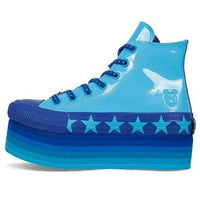 (WMNS) Converse Miley Cyrus x Chuck Taylor All Star Platform Faux Patent Hi 'Gnarly Blue' 563724C