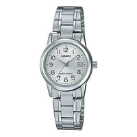 CASIO Quartz Stainless Steel Strap Silver Analog LTP-V002D-7B