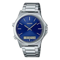 Casio Dress Classic Analog-Digital Watch 'Silver Royal Blue' MTP-VC01D-2E