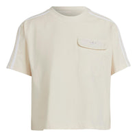 (WMNS) adidas Adicolor Classics Poplin Back Loose T-Shirt 'White' HL9306