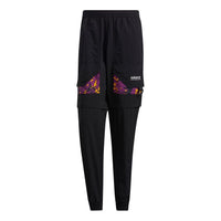 Men's adidas originals Adv Pants 2 Contrasting Colors Pocket Bundle Feet Sports Pants/Trousers/Joggers Black H46692