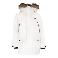 New Balance Warm Long Down Parka 'White Black' NPA46011-IV