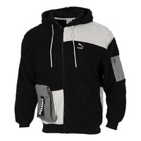 PUMA Retro Block Sherpa Full-Zip Jacket Black/Grey 530711-01