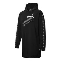 (WMNS) PUMA Amplified Hooded Long Sleeves Dress Black 586594-01