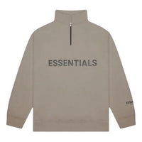 Fear of God Essentials FW20 Half Zip Sweatshirt 'Taupe' FOG-FW20-209